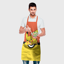 Фартук кулинарный Pikachu, цвет: 3D-принт — фото 2