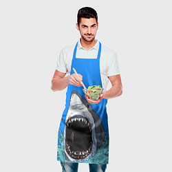 Фартук кулинарный Акулий рык, цвет: 3D-принт — фото 2
