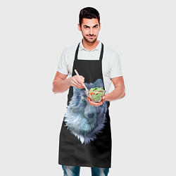Фартук кулинарный Седой волк, цвет: 3D-принт — фото 2