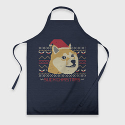 Фартук Doge Such Christmas