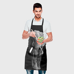 Фартук кулинарный Старый слон, цвет: 3D-принт — фото 2