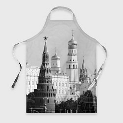 Фартук кулинарный Москва: Кремль, цвет: 3D-принт