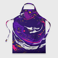Фартук кулинарный Фиолетовый акрил, цвет: 3D-принт