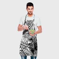Фартук кулинарный Black and white, цвет: 3D-принт — фото 2