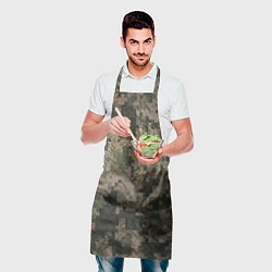 Фартук кулинарный Хаки камуфляж, цвет: 3D-принт — фото 2