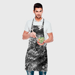 Фартук кулинарный Серая текстура, цвет: 3D-принт — фото 2