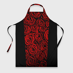 Фартук кулинарный Унисекс / Красные розы, цвет: 3D-принт