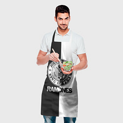 Фартук кулинарный Ramones B&W, цвет: 3D-принт — фото 2