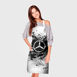 Фартук кулинарный Mercedes-Benz: Black Spray, цвет: 3D-принт — фото 2