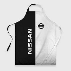 Фартук кулинарный Nissan B&W, цвет: 3D-принт