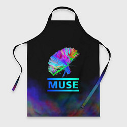 Фартук кулинарный Muse: Neon Flower, цвет: 3D-принт