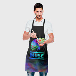 Фартук кулинарный Muse: Neon Flower, цвет: 3D-принт — фото 2