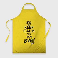 Фартук кулинарный Keep Calm & Heja BVB, цвет: 3D-принт