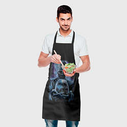 Фартук кулинарный Зомби с черепом, цвет: 3D-принт — фото 2