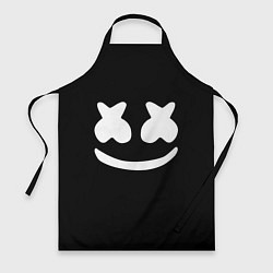 Фартук кулинарный Marshmello: Black Face, цвет: 3D-принт