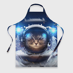 Фартук кулинарный Кот-космонавт, цвет: 3D-принт