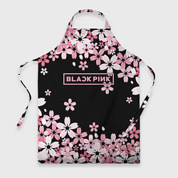 Фартук кулинарный Black Pink: Pink Sakura, цвет: 3D-принт