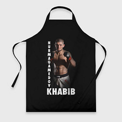 Фартук кулинарный Хабиб: Дагестанский борец, цвет: 3D-принт