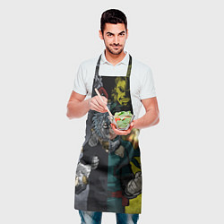 Фартук кулинарный Шигараки и Мидория, цвет: 3D-принт — фото 2