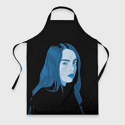 Фартук кулинарный Billie Eilish: Blue Style, цвет: 3D-принт