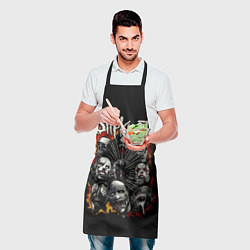 Фартук кулинарный Slipknot: Faces, цвет: 3D-принт — фото 2
