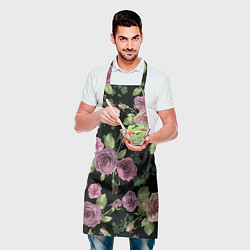 Фартук кулинарный Кусты роз, цвет: 3D-принт — фото 2
