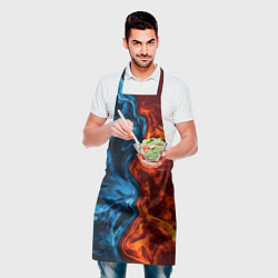 Фартук кулинарный Огонь и вода, цвет: 3D-принт — фото 2