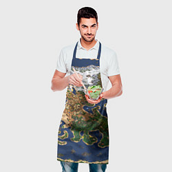 Фартук кулинарный HEROES 3 КАРТА, цвет: 3D-принт — фото 2