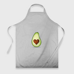 Фартук кулинарный Авокадо сердечко, цвет: 3D-принт