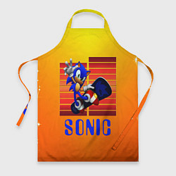 Фартук кулинарный Sonic - Соник, цвет: 3D-принт