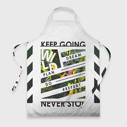 Фартук кулинарный Off-White: Keep Going, цвет: 3D-принт