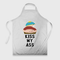 Фартук кулинарный Kiss My Ass, цвет: 3D-принт