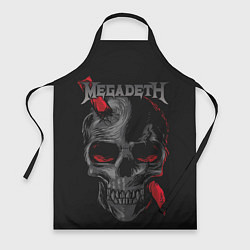 Фартук кулинарный Megadeth, цвет: 3D-принт