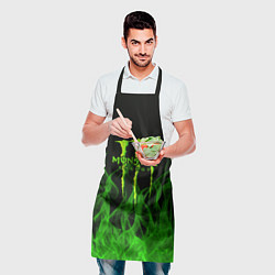Фартук кулинарный MONSTER ENERGY, цвет: 3D-принт — фото 2