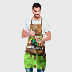 Фартук кулинарный Minecraft logo heroes, цвет: 3D-принт — фото 2