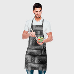 Фартук кулинарный 3D Бандана v black, цвет: 3D-принт — фото 2