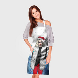 Фартук кулинарный Леди Зима, цвет: 3D-принт — фото 2