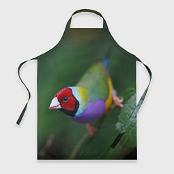 Фартук кулинарный Яркая птичка попугай, цвет: 3D-принт