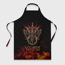 Фартук кулинарный Valheim символ черепа, цвет: 3D-принт