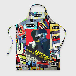 Фартук кулинарный Daft Punk Records, цвет: 3D-принт