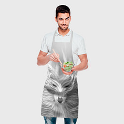 Фартук кулинарный БЕЛЫЙ ВОЛК, цвет: 3D-принт — фото 2