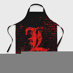 Фартук кулинарный Тетрадь смерти Логотип red, цвет: 3D-принт