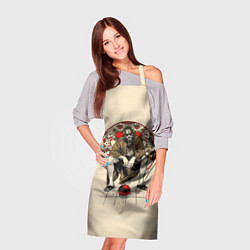 Фартук кулинарный Dude, rug, bowling, цвет: 3D-принт — фото 2