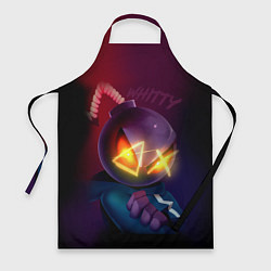 Фартук кулинарный Витти на темном фоне, цвет: 3D-принт