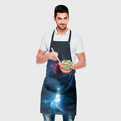Фартук кулинарный Душа идущая в космос Soul space Z, цвет: 3D-принт — фото 2