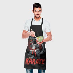 Фартук кулинарный KARATE T-REX, цвет: 3D-принт — фото 2