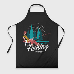 Фартук кулинарный Рыбалка Fishing, цвет: 3D-принт