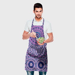 Фартук кулинарный Сиреневый калейдоскоп, цвет: 3D-принт — фото 2