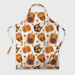 Фартук кулинарный Patern Halloween 10, цвет: 3D-принт