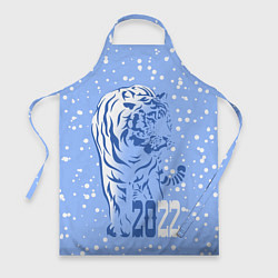 Фартук кулинарный Голубой водяной тигр, цвет: 3D-принт